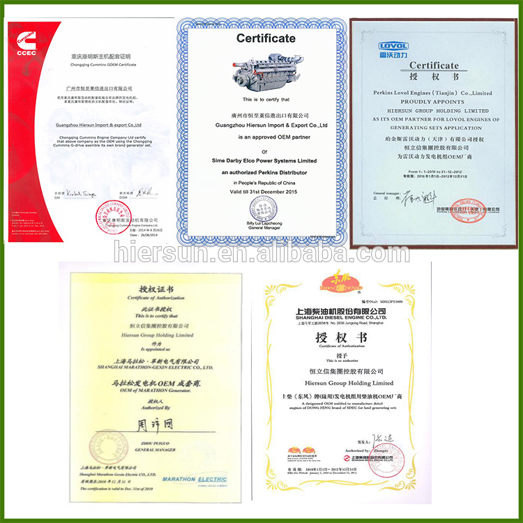 Hiersun certificate