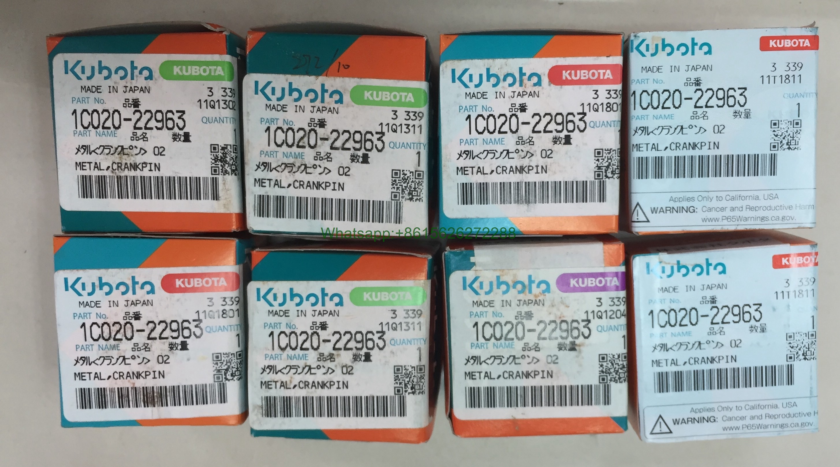 Kubota / Bobcat METAL CRANKPIN K1C020-22963 