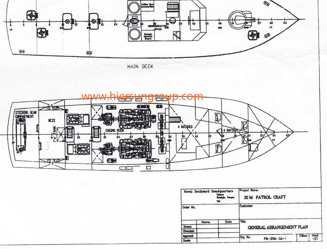 Hiersun Power Supply Marine Engine Propulsion System To Shipyard Client